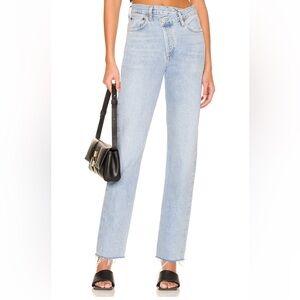 Agolde Criss Cross Straight Jeans